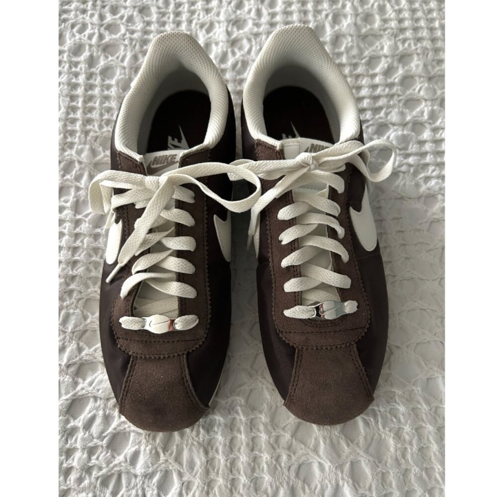 Nike Women's Classic Cortez Textile Casual Sneakers, Baroque Brown, Size 8.5 M
